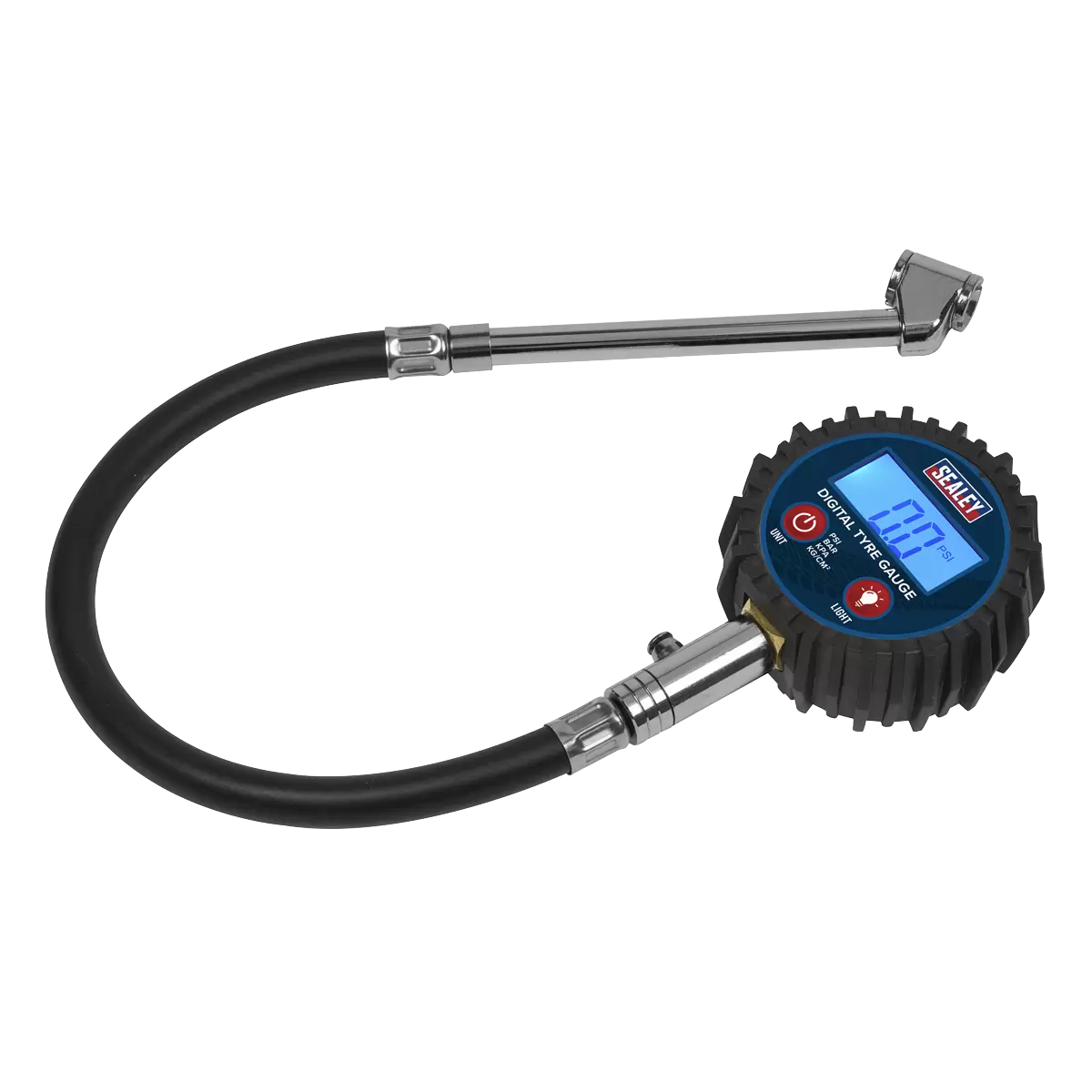 Sealey - TST003 - Digital Tyre Pressure Gauge with Twin Push-On Connector