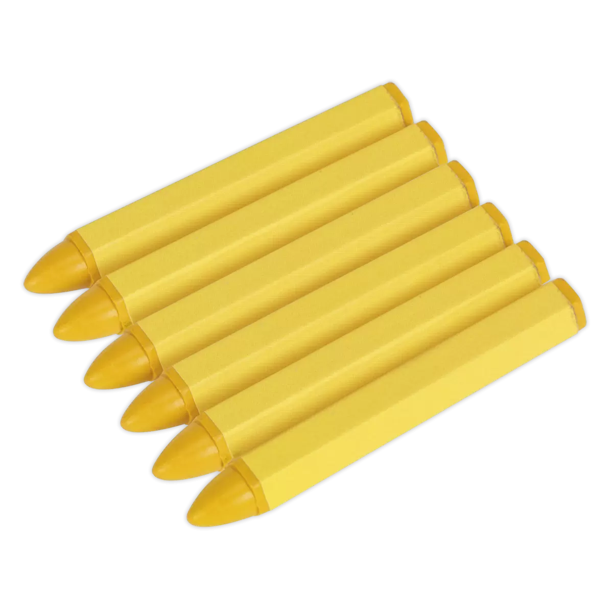 Sealey - TST14 - Tyre Marking Crayon, Yellow - Pack of 6