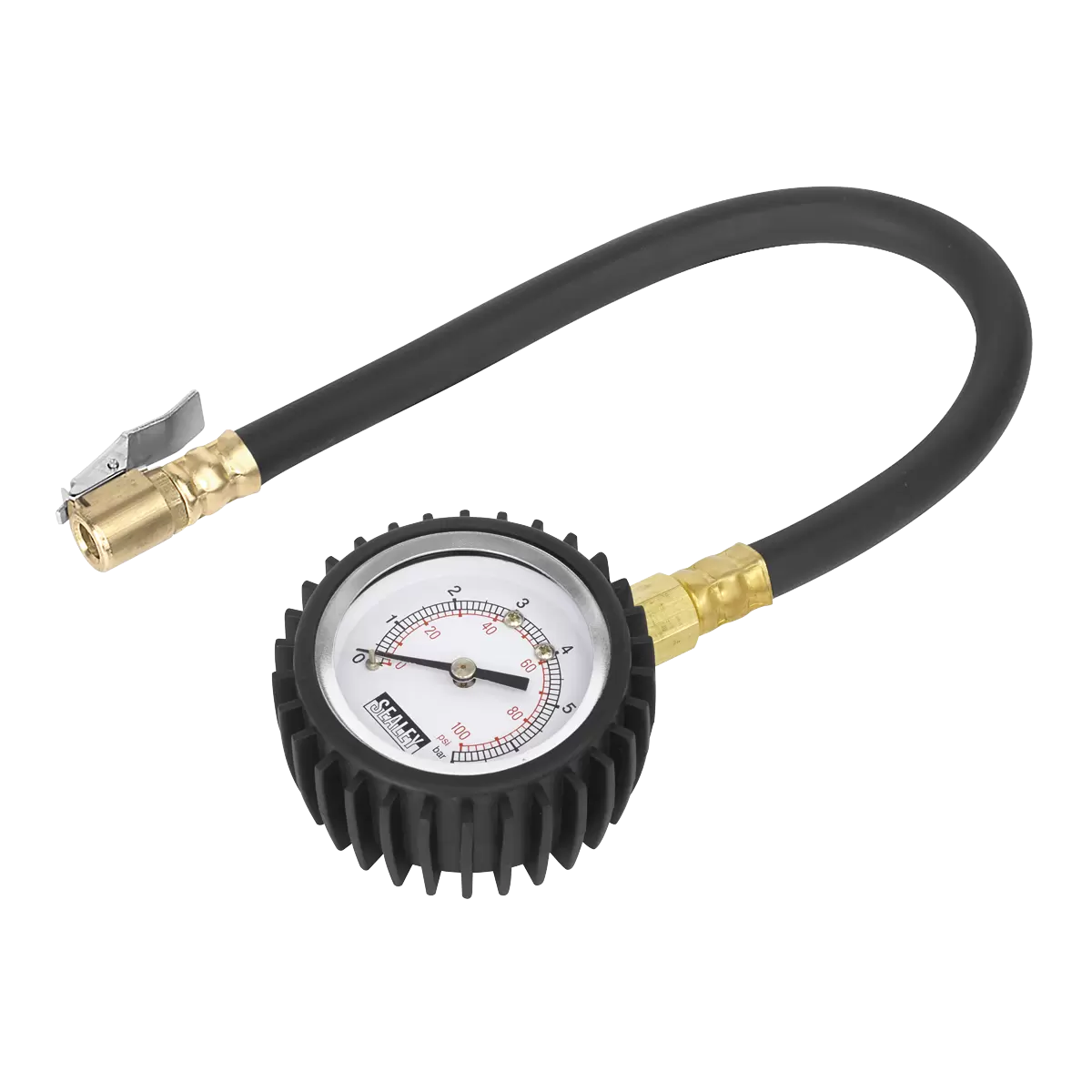 Sealey - TST/PG6 - Tyre Pressure Gauge with Clip-On Chuck