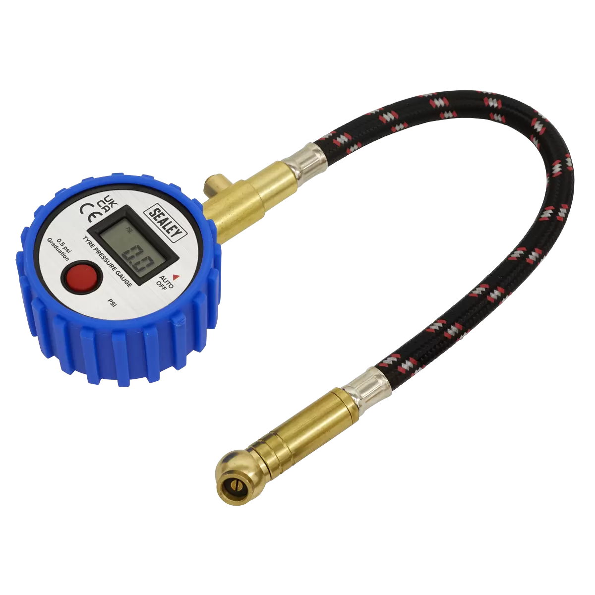 Sealey - TST/PG981 - Digital Tyre Pressure Gauge with Leader Hose & Quick Release