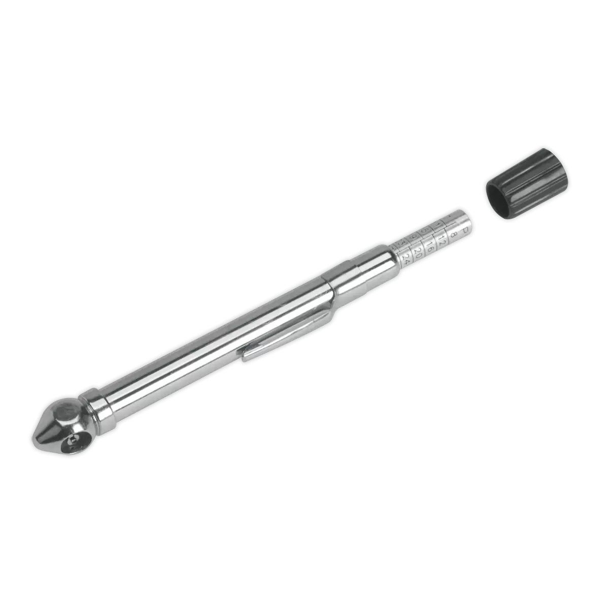 Sealey - TSTPG9 - Tyre Pressure Gauge with Pocket-Clip 6-50psi