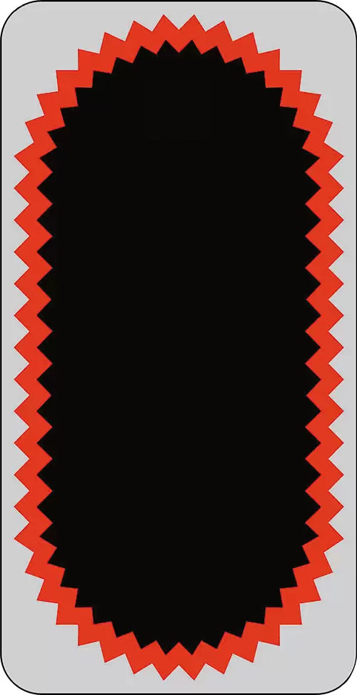 Workshop Warehouse TY117 Tube Patches Red Edge Oval 150 x 75mm