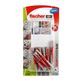 Fischer DuoPower Universal Wall Anchor Pack (0.6 x 5 cm, 8 Pc.)