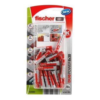 Fischer DuoPower Universal Wall Anchor Pack (0.5 x 4 cm, 8 Pc.)