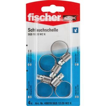Fischer Hose Clamp, SGS 10-16 W1 K Pack (4 Pc.)