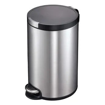 Eko Edison Slim Stainless Steel Step Bin (10 L)
