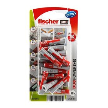 Fischer DuoPower Universal Wall Anchor Pack (0.6 x 6 cm, 8 Pc.)