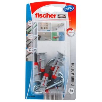 Fischer DuoPower Universal Plug W/ Screw Pack, S PH K (0.9 x 5 cm, 6 Pc.)