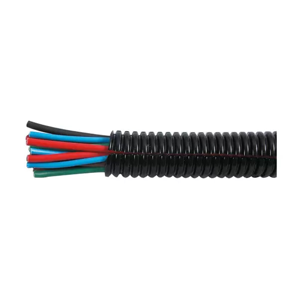 Durite 3-330-38 - Convoluted Tubing Polyamide Unsplit Black 7.5 NW 100M