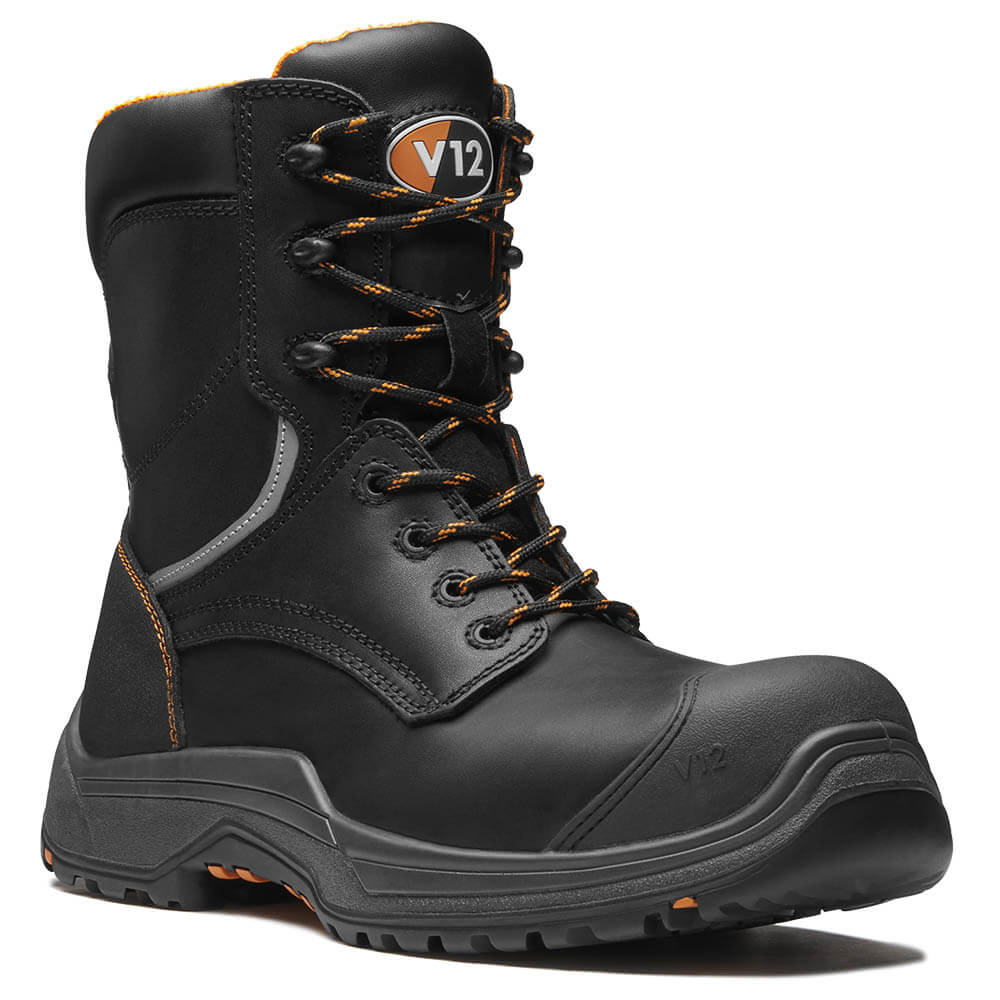 V12 Avenger VR620.01 IGS Black High Leg S3 Safety Boots
