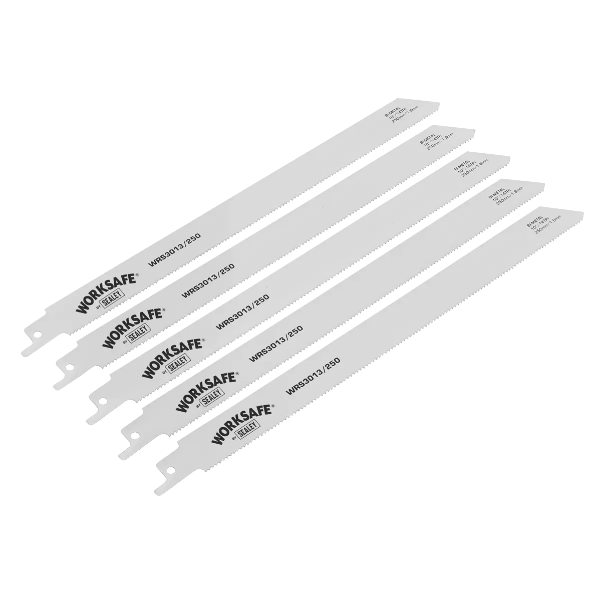 Sealey Worksafe Reciprocating Saw Blade 250mm 14tpi Pack 5