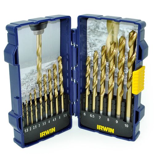 IRWIN 10503991 HSS Pro Drill Bit Titanium Set 15pcs